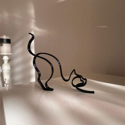 Escultura de arte minimalista de perro