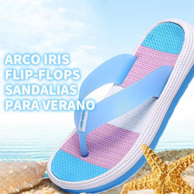Arcoíris Flip-Flops Sandalias para Verano