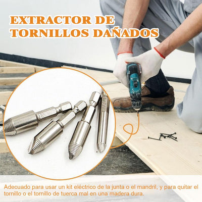 Extractor de Tornillo Dañado, 5 pcs Set