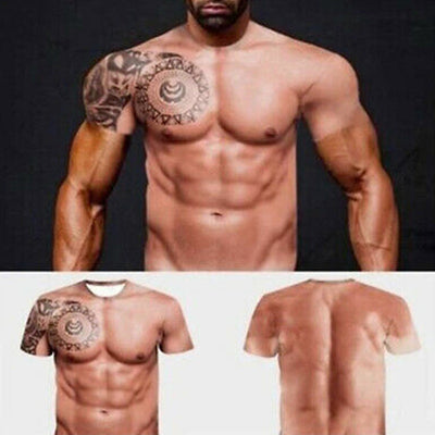 Camiseta del Tatuaje del Músculo
