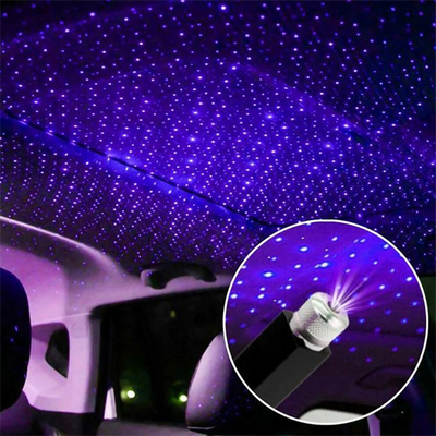 Luz de Noche USB Romántica para el Techo del Automóvil y el Hogar