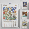 Calendario de gatos medievales extraños 2024